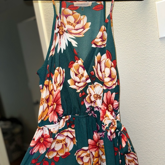 Elegant Floral Maxi Dress with Tie Waist - Picture 4 of 6